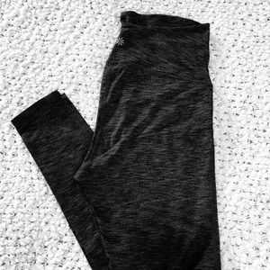 Gray Athleta maternity workout tights